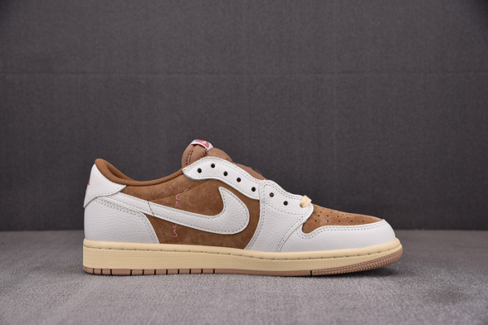 Travis Scott x Air Jordan 1 Low OG Sail Shy Pink DM7866-106
