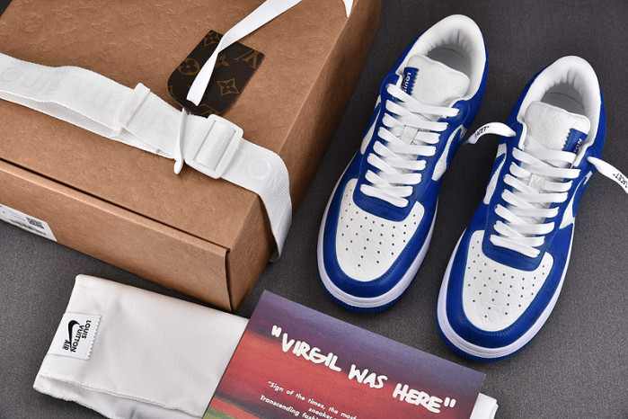 NIKE LOW AIR FORCE 1 X  bule white