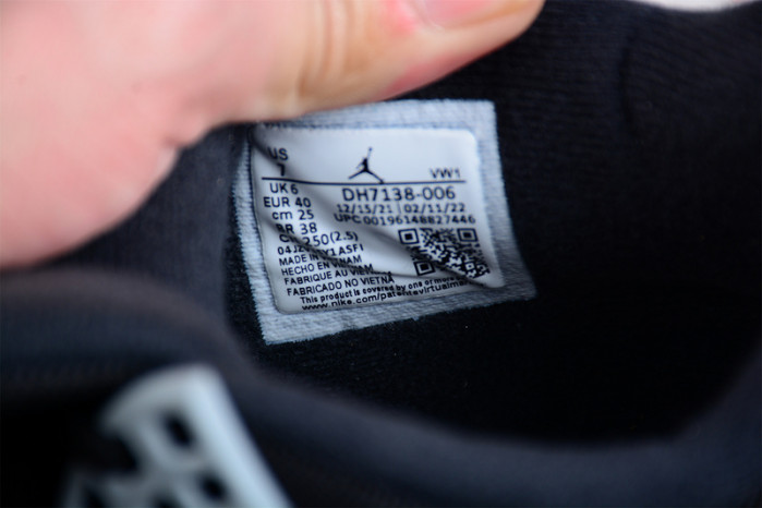 Air Jordan 4 Black Canvas DH7138-006