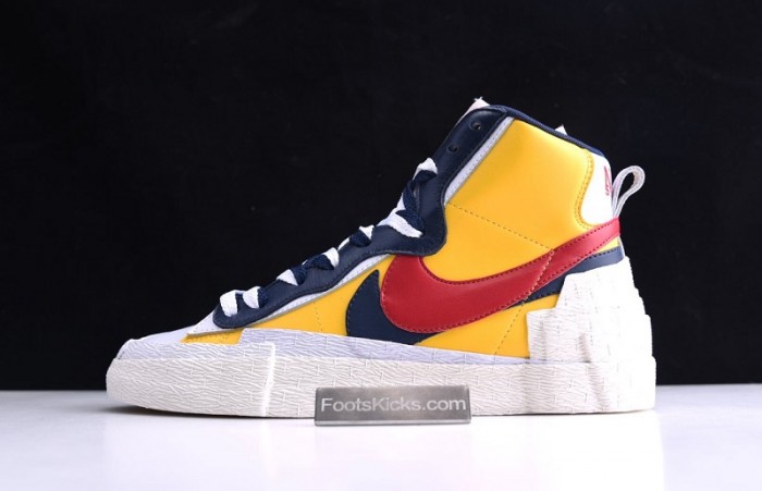Sacai x Blazer Mid ''Maize Navy'' BV0072-700