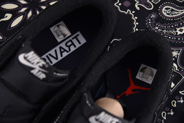 TRAVIS SCOTT X AIR JORDAN 1 LOW OG SP "BLACK PHANTOM" DM7866-100
