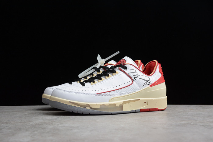 OFW x Air Jordan 2 Low SP White Red DJ4375-106