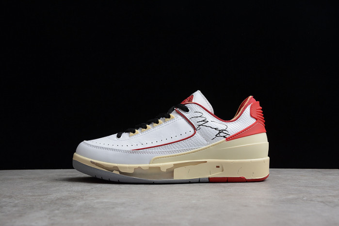 OFW x Air Jordan 2 Low SP White Red DJ4375-106