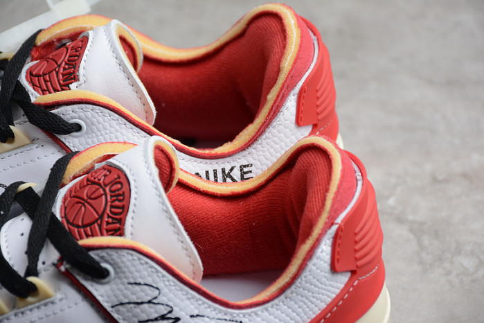 OFW x Air Jordan 2 Low SP White Red DJ4375-106