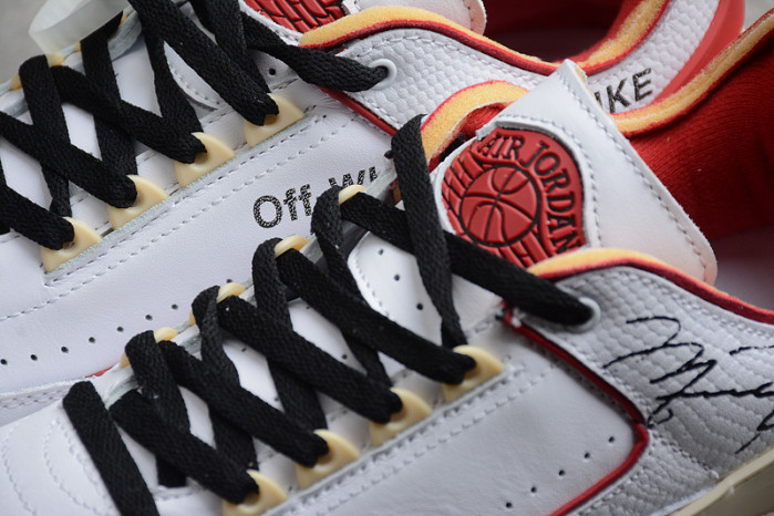 OFW x Air Jordan 2 Low SP White Red DJ4375-106