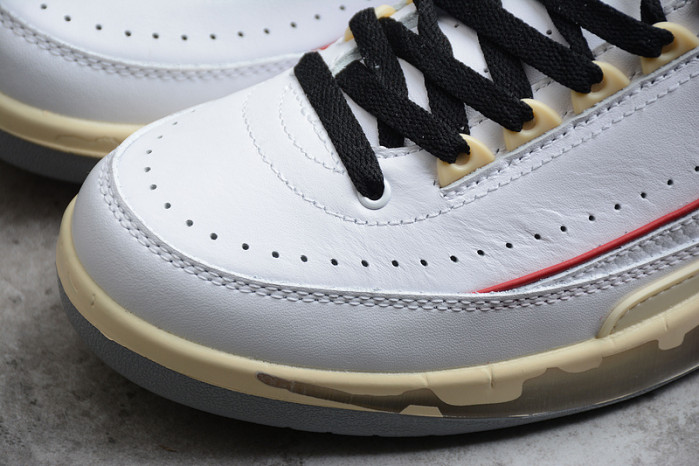 OFW x Air Jordan 2 Low SP White Red DJ4375-106