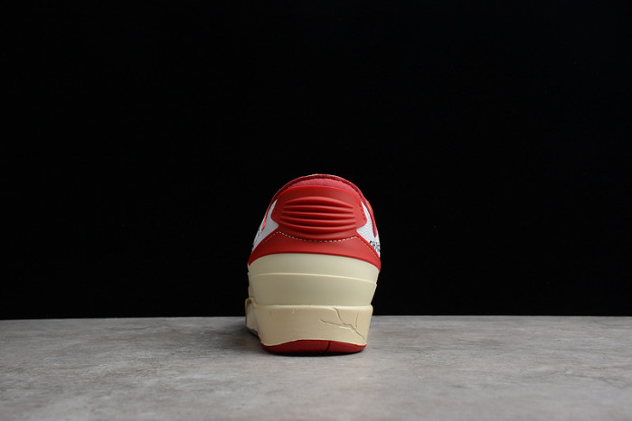 OFW x Air Jordan 2 Low SP White Red DJ4375-106