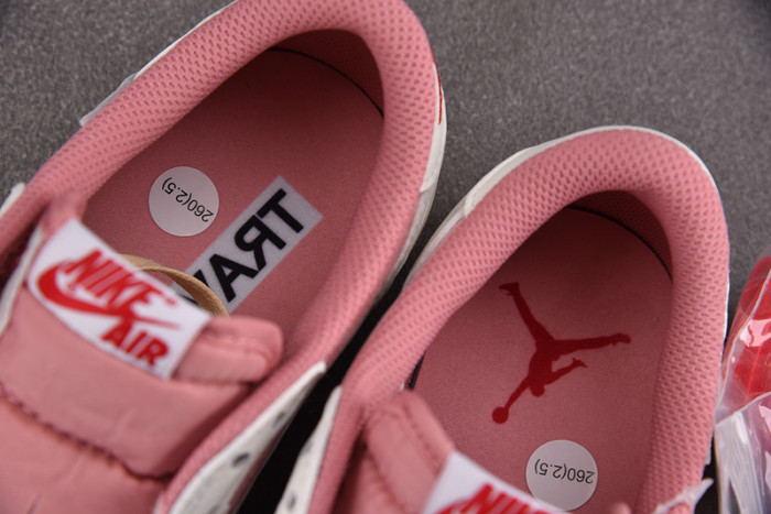 Travis Scott x Air Jordan 1 Low OG White Pink DM7866-600