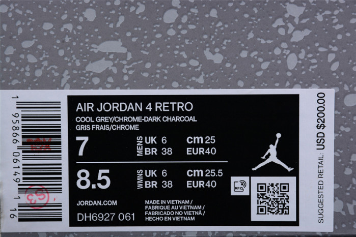 AIR JORDAN 4 "INFRARED" DH6927-061