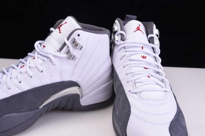 AIR JORDAN 12 GS White / Dark Grey 153265-160