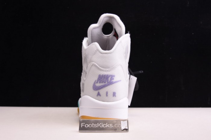 OFW Air Jordan 5 white green purple  CT8480-105