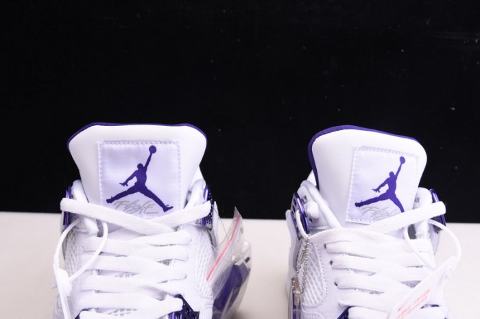 Air Jordan 4 Retro “Pure Money”  white purple CT8527-115