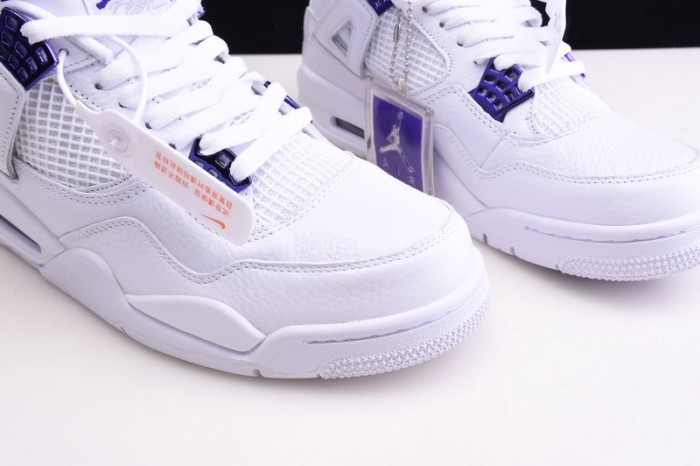 Air Jordan 4 Retro “Pure Money”  white purple CT8527-115