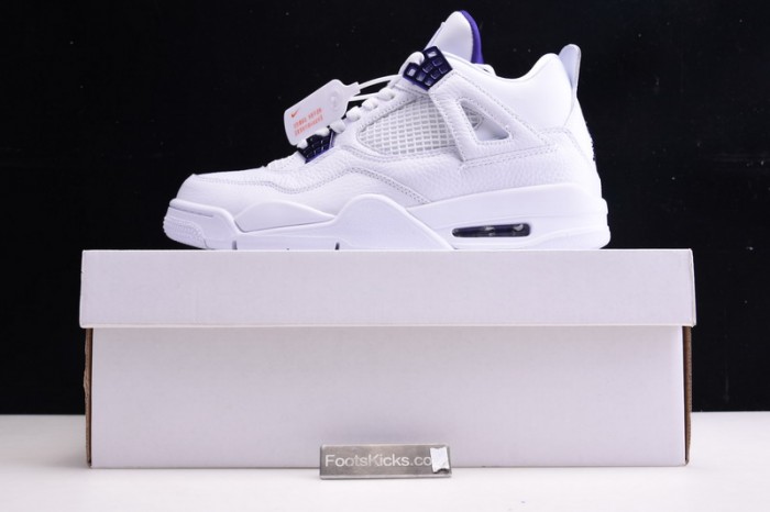 Air Jordan 4 Retro “Pure Money”  white purple CT8527-115
