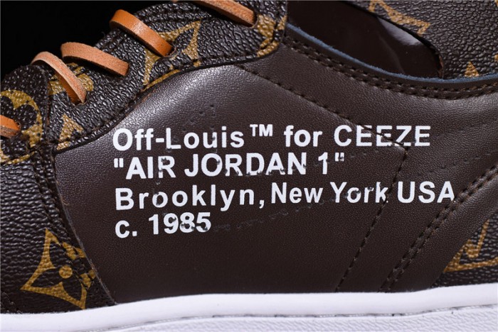 l**is V*t*n x ofw x air jordan 1 customs mens aq0818-202