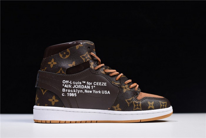 l**is V*t*n x ofw x air jordan 1 customs mens aq0818-202
