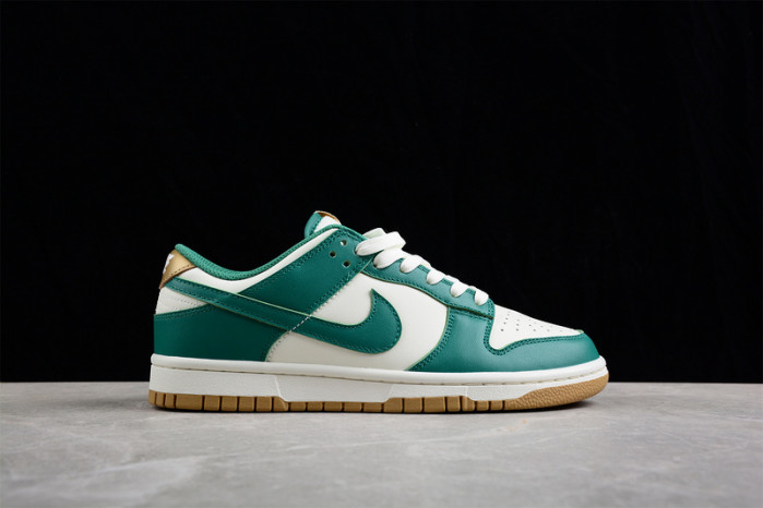 Nike Dunk Low Green White Metallic Gold FB7173-131