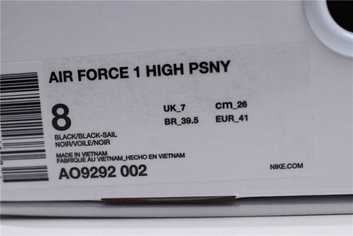 Air Force 1 High PSNY Black  AO9292-002