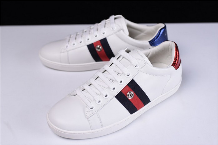 G*u*i ace embroidered low-top sneaker womens 6951103-5618