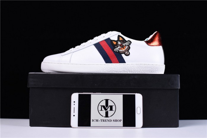 G*u*i original casual shoes ace embroidered low-top with dog 6951103-57