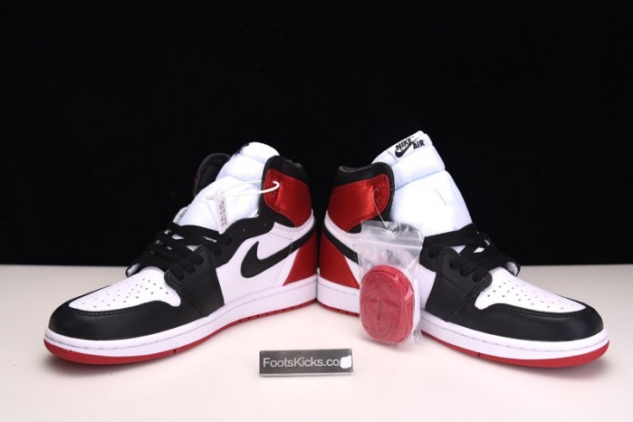 Air Jordan 1 Satin Black Toe CD0461-016