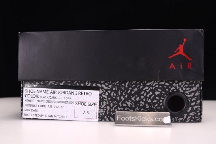 AIR JORDAN 3 RETRO OREGON DUCK AJ3-902027