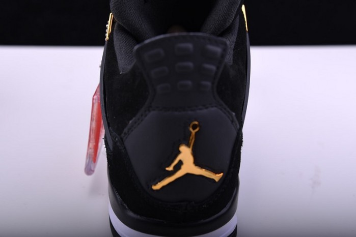 Air Jordan 4 “Royalty”  Black/Metallic Gold-White mens 308497-032