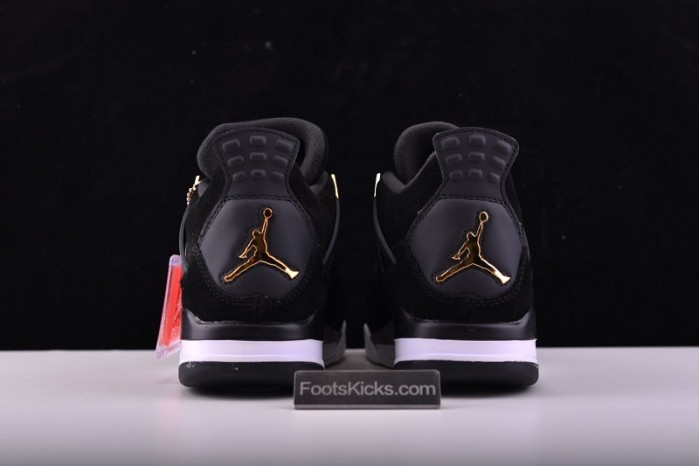 Air Jordan 4 “Royalty”  Black/Metallic Gold-White mens 308497-032
