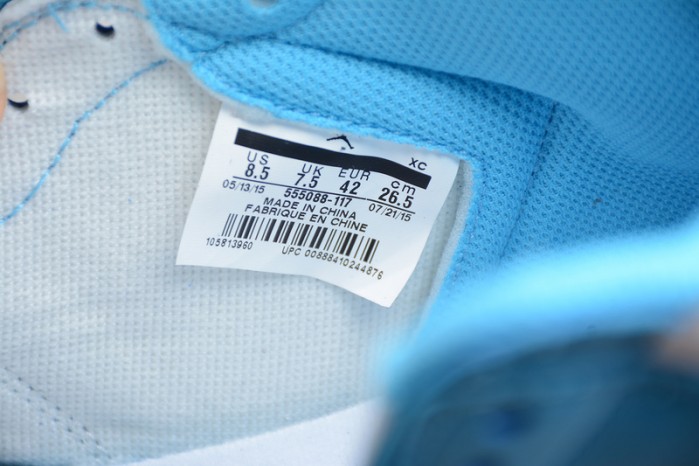 Air Jordan 1 Retro High OG  UNC 555088-117