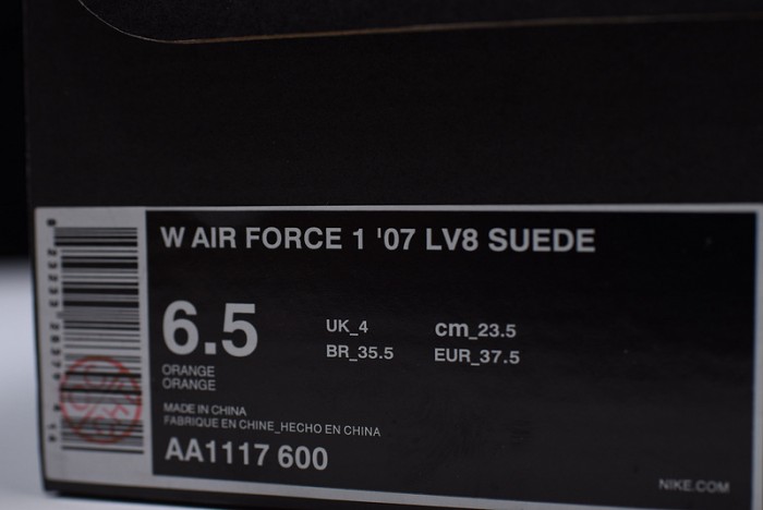 Nike  Air Force 1 07 Suede Women Lifestyle Shoe Pink AA1117-601
