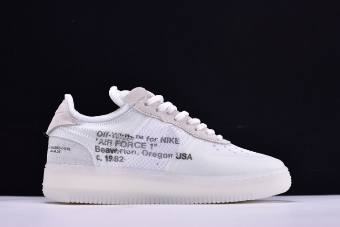 NIKE AIR FORCE 1 LOW OFW All White AO4606-100