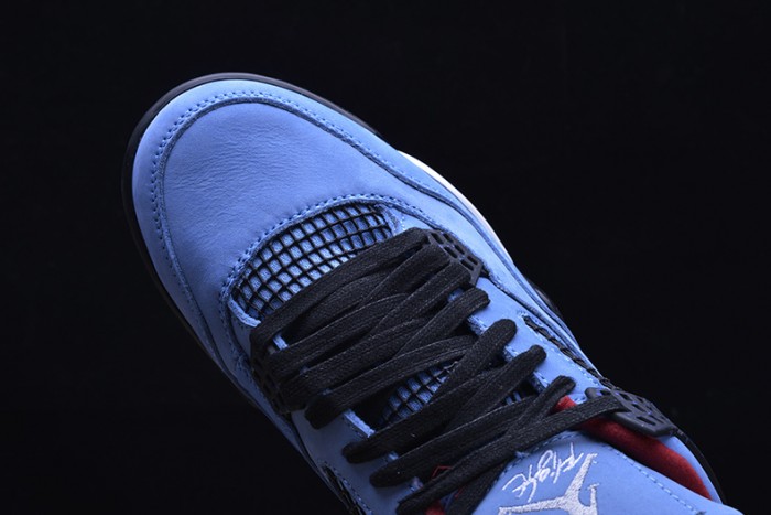 Travis Scott x Air Jordan 4 “Houston Oilers”  University Blue 308497-406