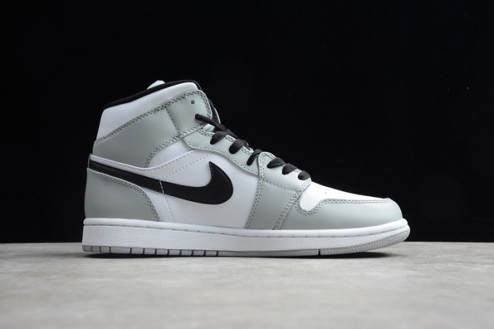 AIR JORDAN 1 MID LIGHT SMOKE GREY 554724-092