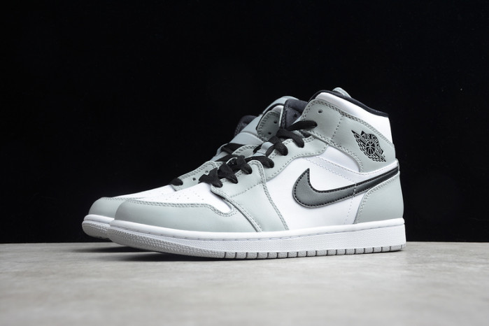 AIR JORDAN 1 MID LIGHT SMOKE GREY 554724-092