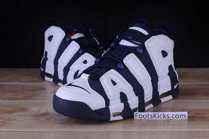 Nike Air More Uptempo “Olympic” White/Midnight Navy  414962-104